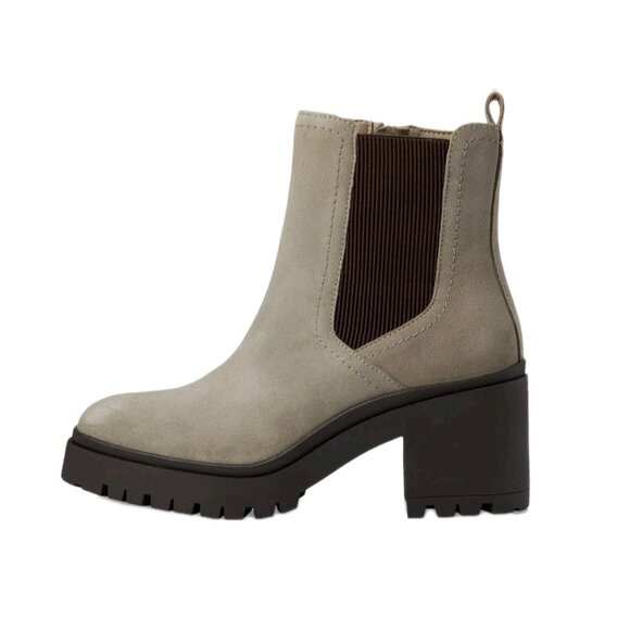 NEW Blondo Raquel Taupe Boots Womens Sz 10 Waterproof Suede Leather Ankle Bootie - Picture 5 of 16